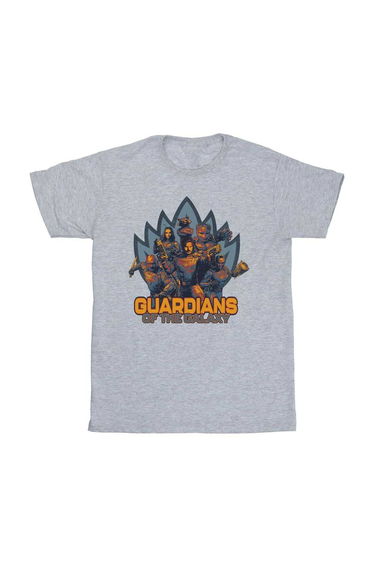 Guardians Of The Galaxy Volume 3 Girls Shield T-Shirt - Sport Grey