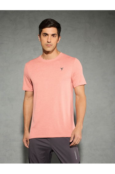Men Solid Slim Fit Crew Neck T-Shirt