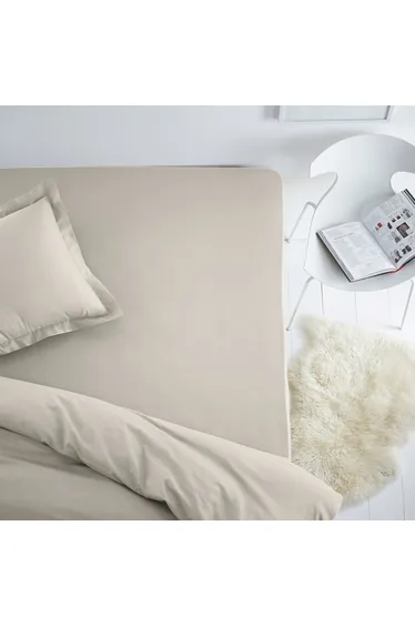 شرشف سرير قطن جيرسية إستريتش بحواف مطاطية