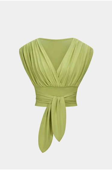 V-Neck Tie-Front Tank Top
