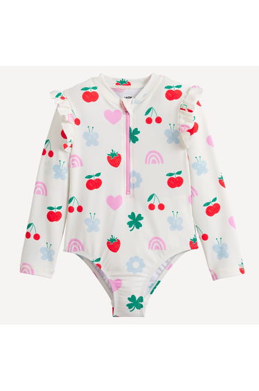 Fruit Print UV Protection Swimsuit
