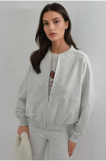 BUSEM Relaxed Fit Full-Zip Sweatshirt