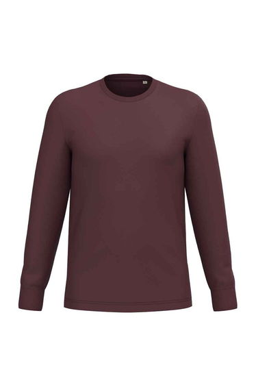 Native Spirit Unisex Adult Eco Friendly Long-Sleeved T-Shirt - Dark Cherry