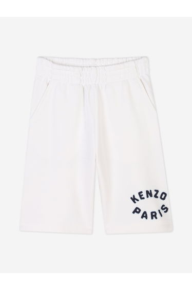 Kids Logo Bermuda Shorts in Ivory