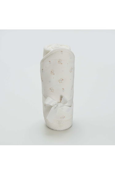 Hooded bath towel WHITE