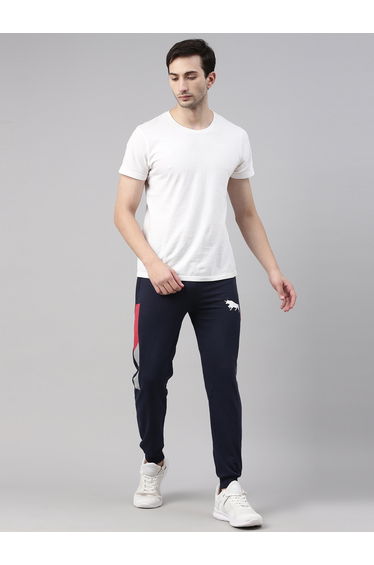 Mid Rise Regular Fit Printed Joggers with Drawstring