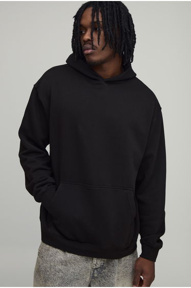 Tall Oversized Mortal Kombat Licensed Printed Hoodie - black