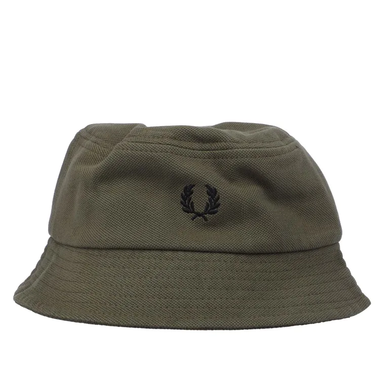 Accessories Fred Perry Pique Bucket Hat in Green
