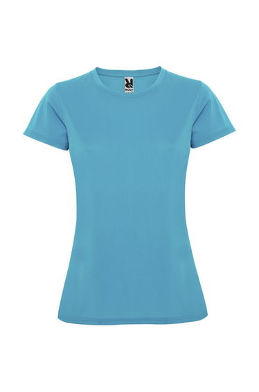 Roly Womens/Ladies Montecarlo Short-Sleeved Sports T-Shirt - Turquoise