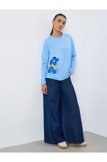 Women Graphic Print Long-Sleeve T-Shirt