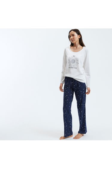 Organic Cotton Pyjamas in Zodiac/Star Print