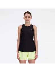 Women's New Balance Jacquard Slim Tank Top in Black - 3