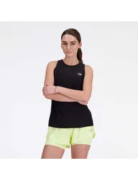 Women's New Balance Jacquard Slim Tank Top in Black