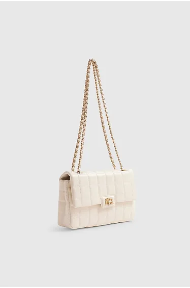 Cream Rir Quilted Shoulder