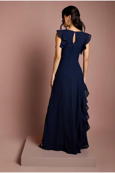 فستان ماكسي جورجيت بكشكش