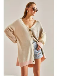 Women's Buttoned Knitwear Cardigan - 1