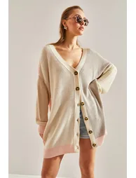 Women's Buttoned Knitwear Cardigan - 3
