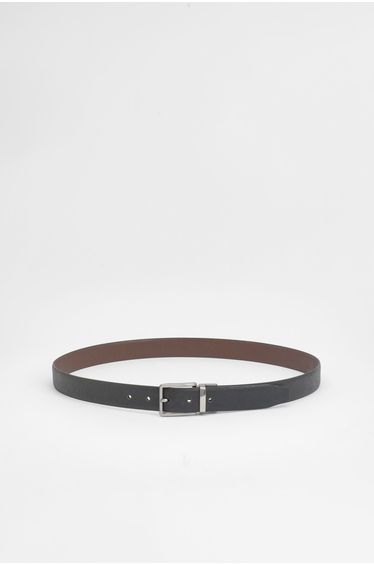 Black & Brown Reversible Saffiano Belt
