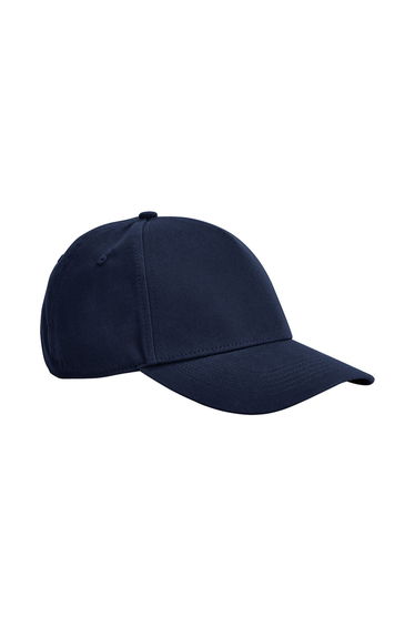Beechfield Classic Organic Cotton 5 Panel Baseball Cap - French Navy
