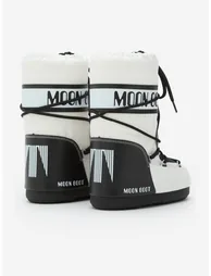 Moon Boot Kids Icon Panda Boots in White - 2