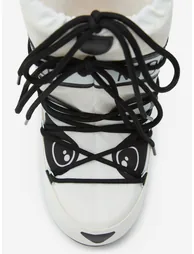 Moon Boot Kids Icon Panda Boots in White - 4