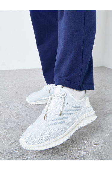 Textured Lace Up Sneakers