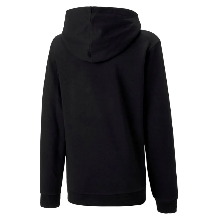 Boy's Puma Juniors TeamGOAL 23 Casuals Pullover Hoodie in Black - 1