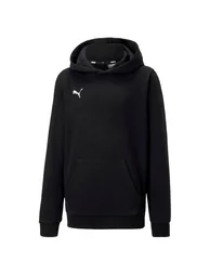 Boy's Puma Juniors TeamGOAL 23 Casuals Pullover Hoodie in Black