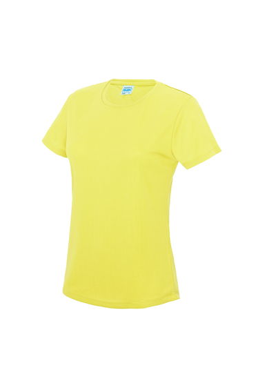 AWDis Just Cool Womens/Ladies Sports Plain T-Shirt - Electric Yellow