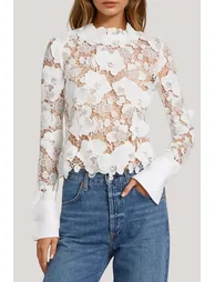 Bodie Flower Cutout Top - 1