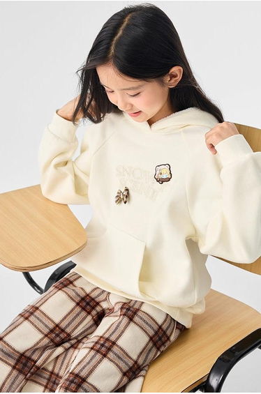 Girls' Hoodie With Embroidery