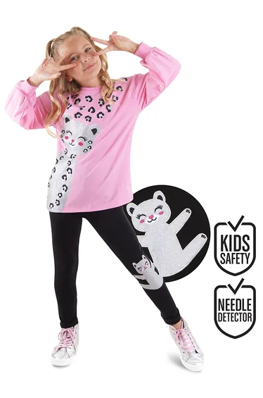 Leo Girl Child Tights T-Shirt Set
