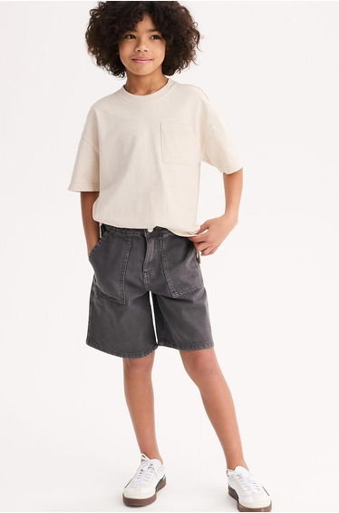 Bermuda Shorts with Elasticated Waistband