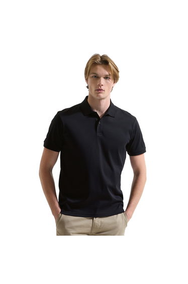 Asquith & Fox Mens Premium Mercerised Cotton Polo Shirt - Black