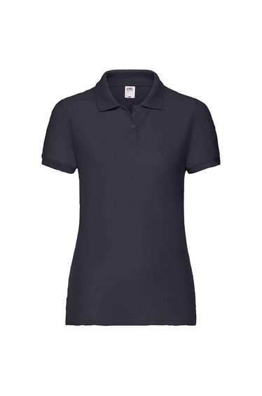 Fruit of the Loom Womens/Ladies Lady Fit Piqué Polo Shirt - Black