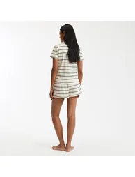 Striped Pyjamas in Rib Knit - 2