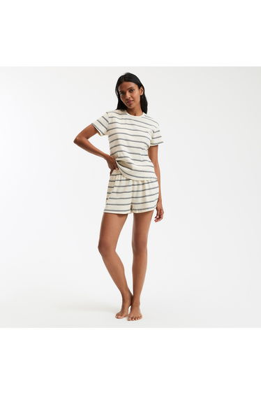 Striped Pyjamas in Rib Knit
