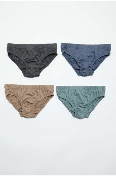 Pack of 7 pairs of printed briefs GREY