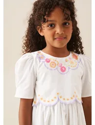 Gabby Floral Embroidered Dress - 1