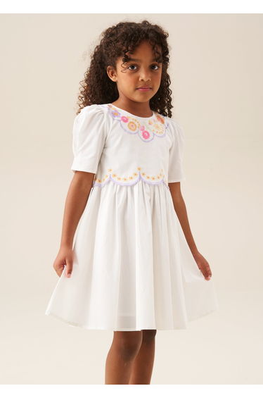 Gabby Floral Embroidered Dress