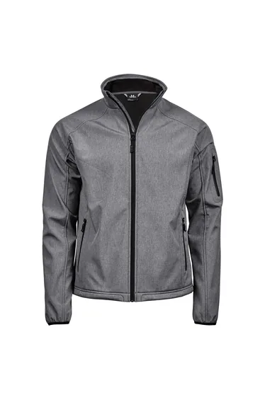 Tee Jays Mens Performance Lightweight Soft Shell Jacket - Grey Melange