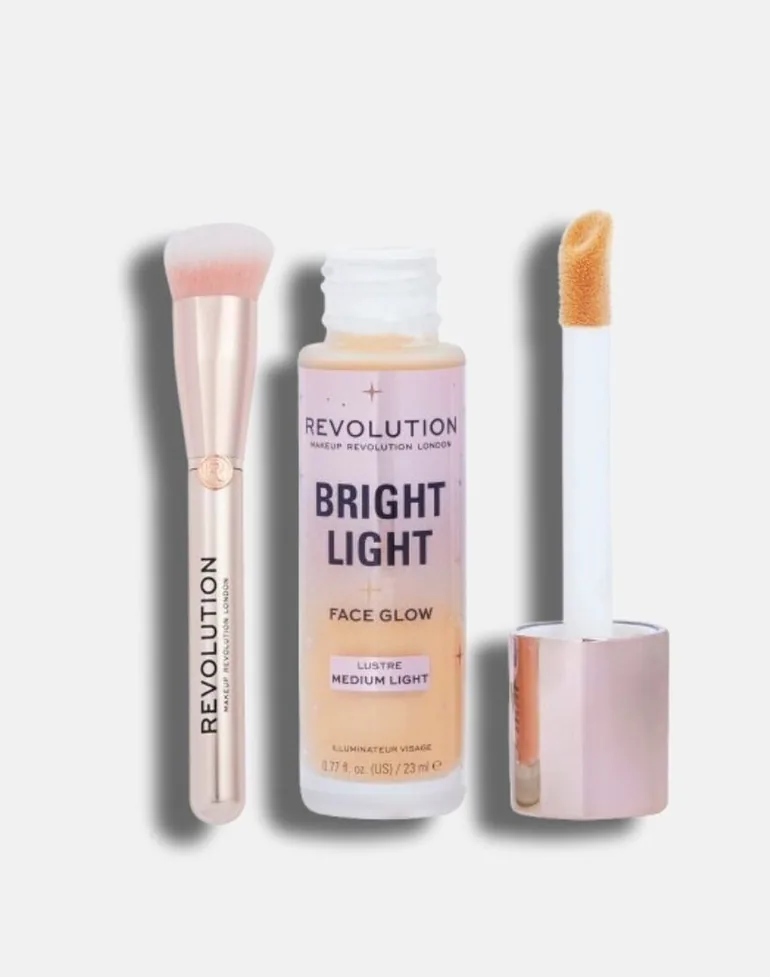 ثنائي فرشاة ومستحضر لإشراق البشرة