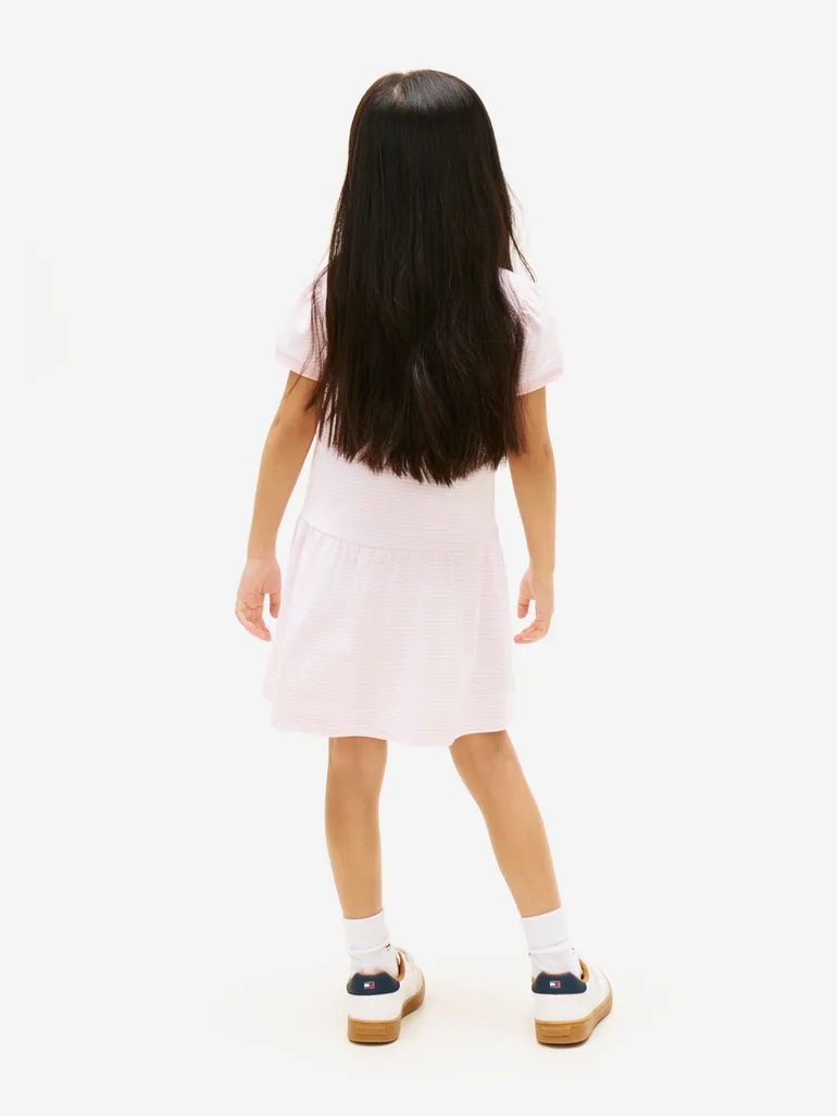 Tommy Hilfiger Girls Polo Dress in Pink - 3