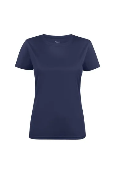 Printer RED Womens/Ladies Run T-Shirt - Navy
