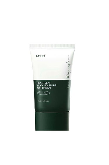 Anua Heartleaf Silky Moisturiser Sunscreen 50ml