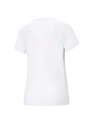 Women's Puma Essential Logo T-Shirt in White - 3