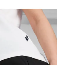 Women's Puma Essential Logo T-Shirt in White - 6