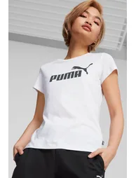 Women's Puma Essential Logo T-Shirt in White
