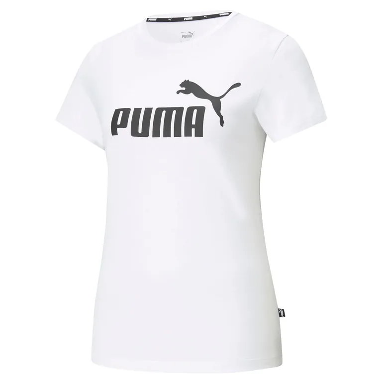 Women's Puma Essential Logo T-Shirt in White - 2
