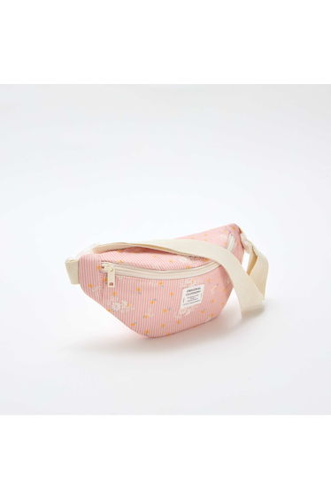 Floral All-Over Print Cotton Belt Bag PINK